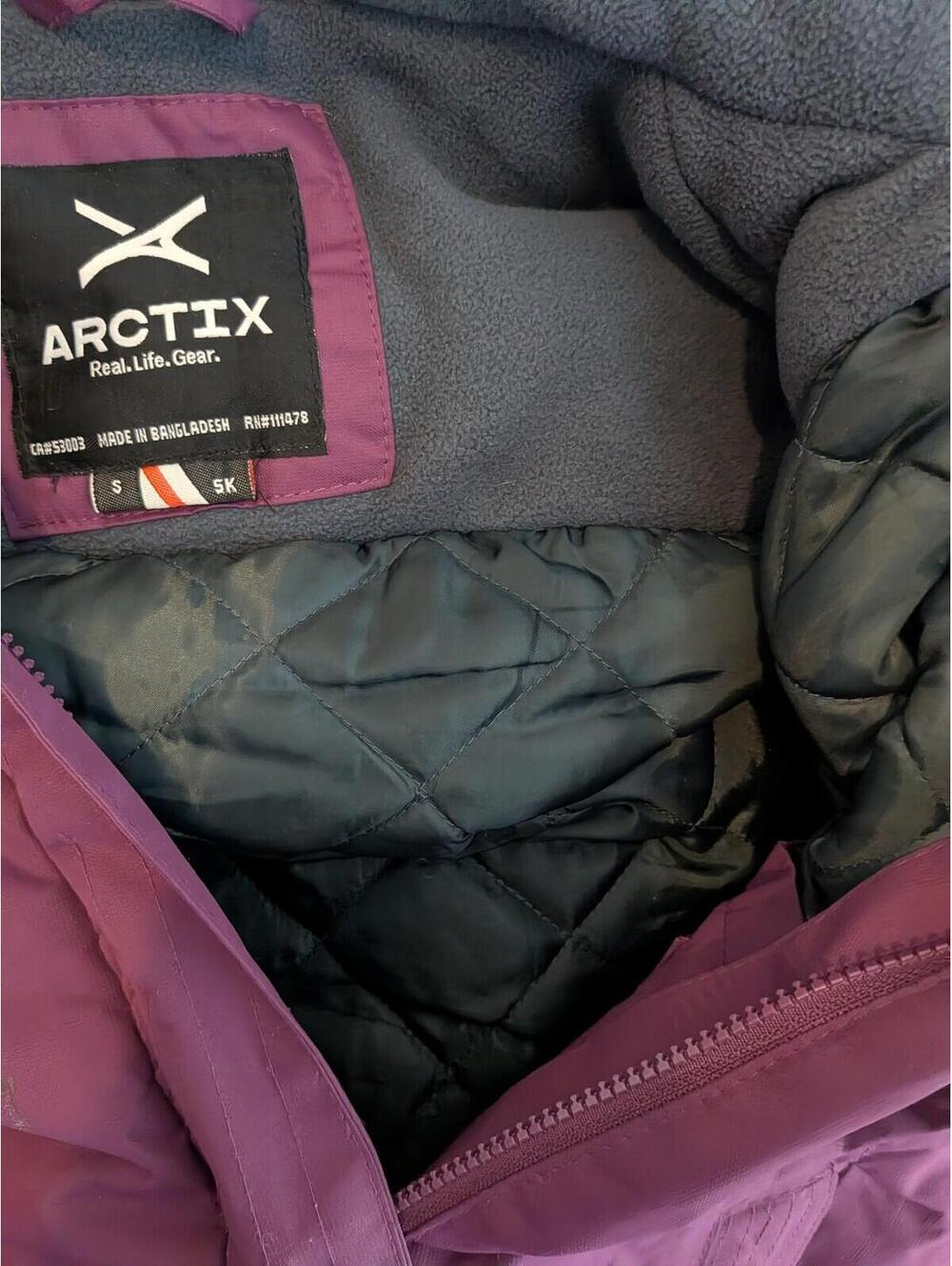 Arctix Jacket Womens Small Purple Hooded Insulated Winter Ski Snow Coat 5K - Picture 7 of 7